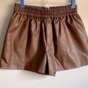 Forever 21 faux leather shorts